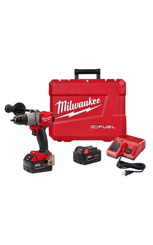 Milwaukee Drill Driver Kit, 1/2 Inch, 18 Volt, Cordless